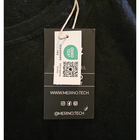 Merino Tech shirt Men's size 3XL Black Short Sleeve Merino Wool base layer black - Picture 3 of 5